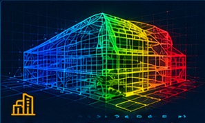 Architectural Design & Planning 3D wireframe mesh